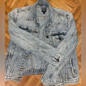 Gap Distressed Denim Jacket